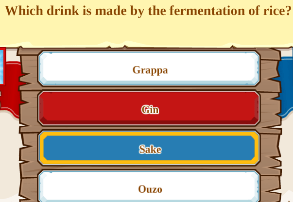 Which drink is made by the fermentation of rice?