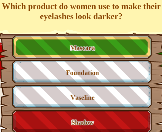 Which product do women use to make their eyelashes look darker?