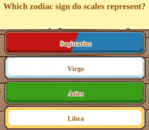 Which zodiac sign do scales represent?