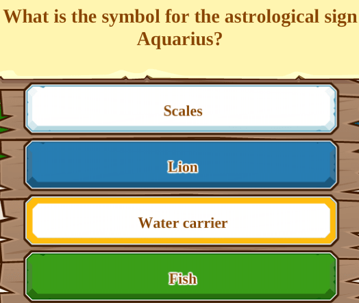 What is the symbol for the astrological sign Aquarius?