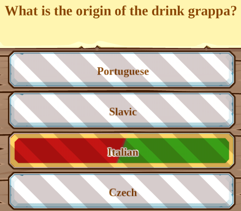 What is the origin of the drink grappa?