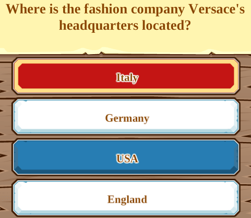 Where is the fashion company Versace's headquarters located?