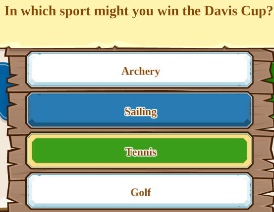 In which sport might you win the Davis Cup?