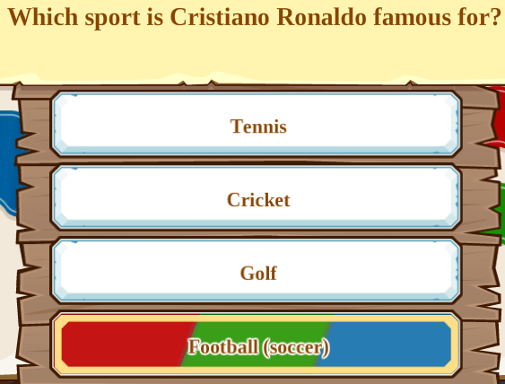 Which sport is Cristiano Ronaldo famous for?