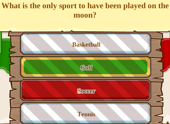 What is the only sport to have been played on the moon?