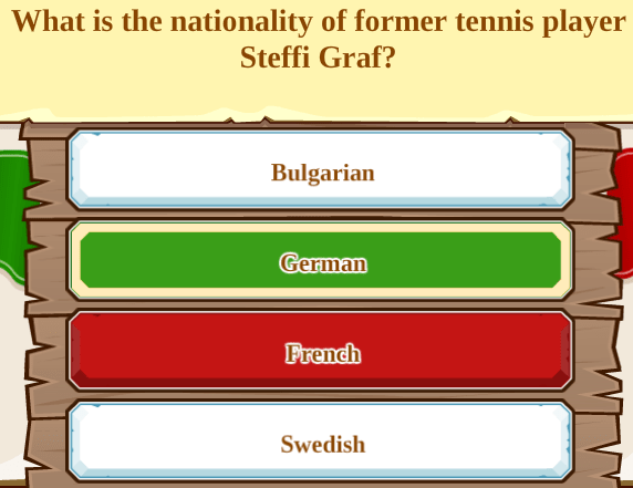 What is the nationality of former tennis player Steffi Graf?