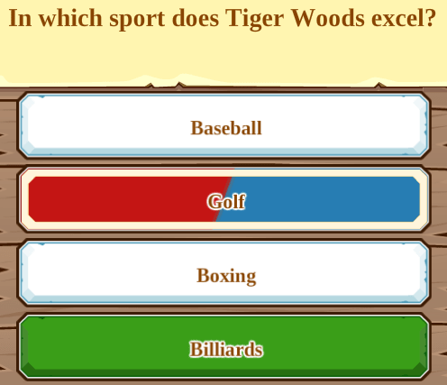 In which sport does Tiger Woods excel?
