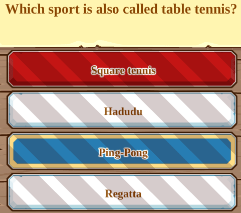 Which sport is also called table tennis?