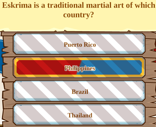 Eskrima is a traditional martial art of which country?