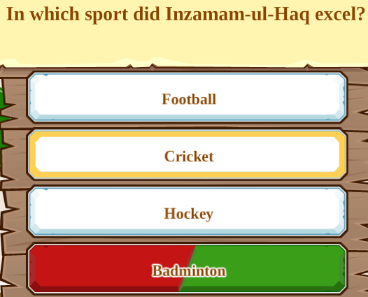 In which sport did Inzamam-ul-Haq excel?