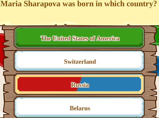 Maria Sharapove was born in which country?