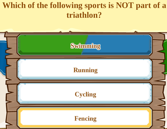 Which of the following sports is NOT part of a triathlon?