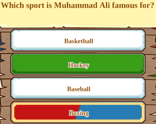 Which sport is Muhammad Ali famous for?
