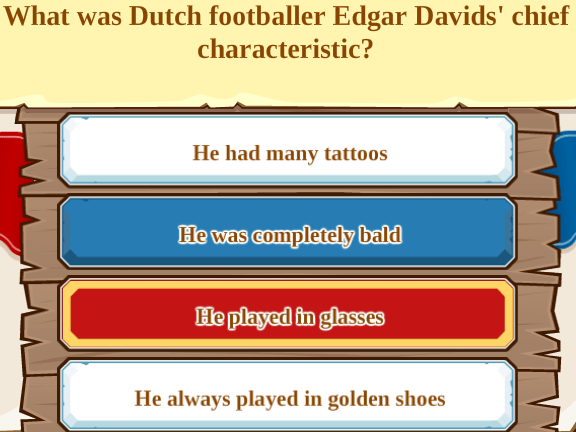 What was Dutch footballer Edgar Davids' chief characteristics?