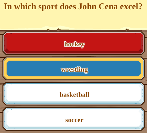 In which sport does John Cena excel?