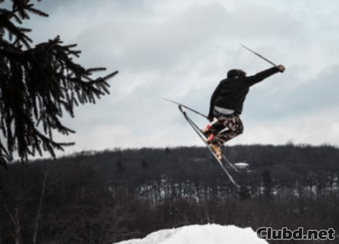 Der Typ fährt Skispringen - Bild